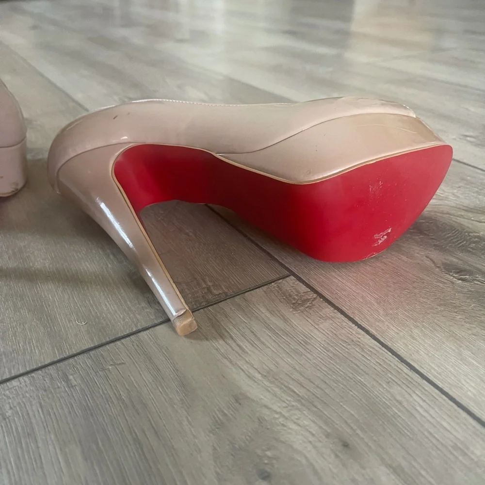 Christian Louboutin Peeptoe Heels - Picture 7 of 9
